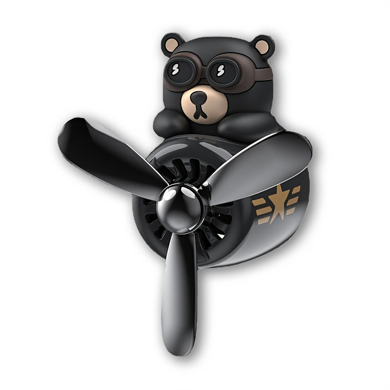 Cartoon Bear Pilot Car Air Freshener Teddy Bear Car Air Vent Perfume