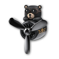 Cartoon Bear Pilot Car Air Freshener Teddy Bear Car Air Vent Perfume