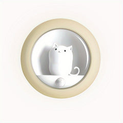 Cat Smart Motion Sensor LED Night Light, USB Rechargeable