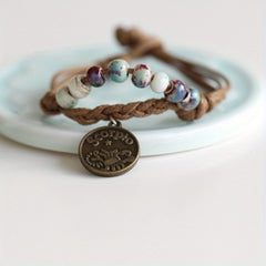 12 Constellation Retro Bracelet for Men