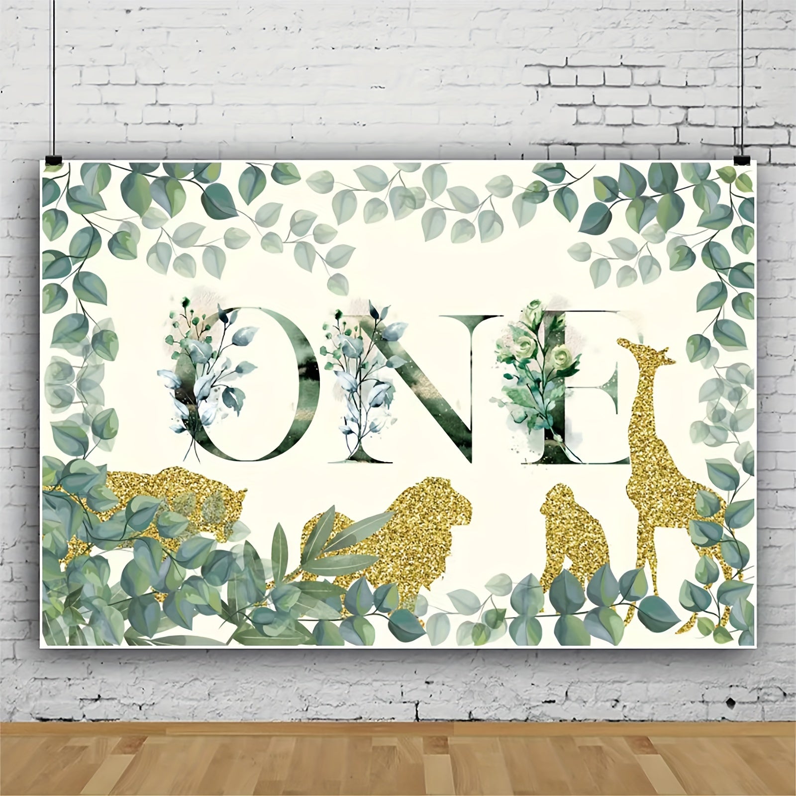 Wild One Birthday Decoration Backdrop Banner for 1st Birthday Boy Girls