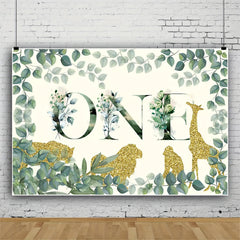 Wild One Birthday Decoration Backdrop Banner for 1st Birthday Boy Girls