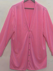  Solid Button Up Long Sleeve Cardigan