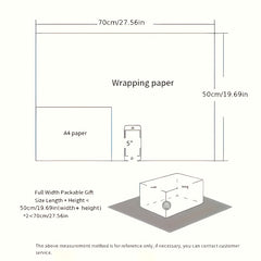 4pcs Colorful Cartoon Birthday Gift Wrapping Paper Roll