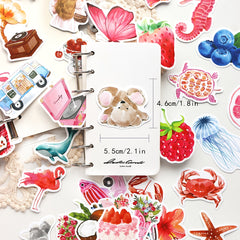 Cartoon Watercolor Theme Stickers Colorful Sealing Stickers