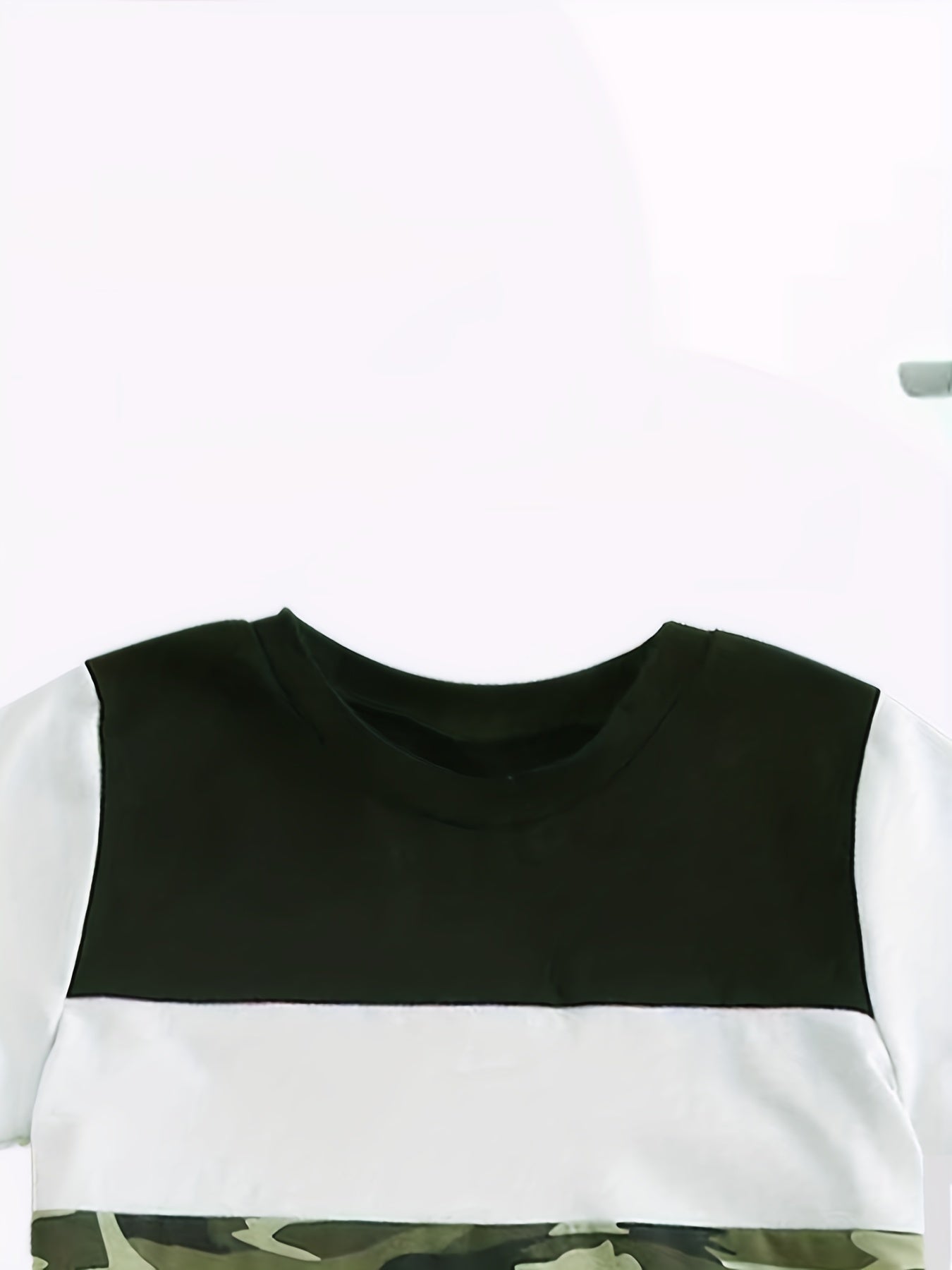 Boy's Camo Print T shirt & Shorts Set Short Sleeve Top Casual Outfit