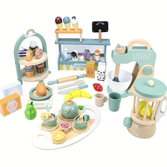 Kids Wooden Afternoon Tea Cooking Toy Set