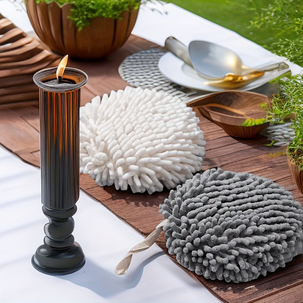 Quick Drying Kitchen & Bathroom Hand Towel - Absorbent & Convenient