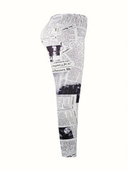  Pop Art Print High Rise Leggings