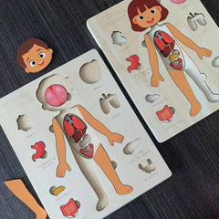 Wooden Human Body Puzzle for Kids Educational Toy