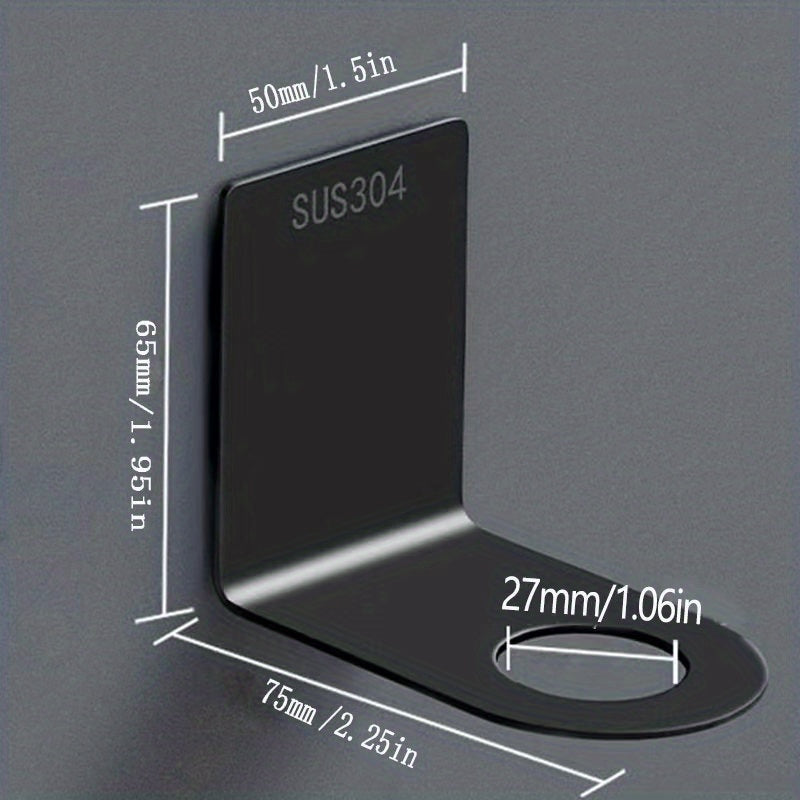 Stainless Steel Shampoo Bottle Hanger Wall-mounted Holder