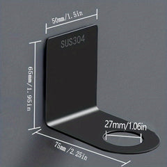 Stainless Steel Shampoo Bottle Hanger Wall-mounted Holder