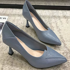 Women's Stiletto Heels Point Toe Pumps Comfortable Work Shoes