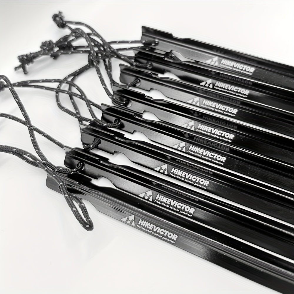 10pcs Aluminum Tent Pegs Wind Rope Nail for Camping