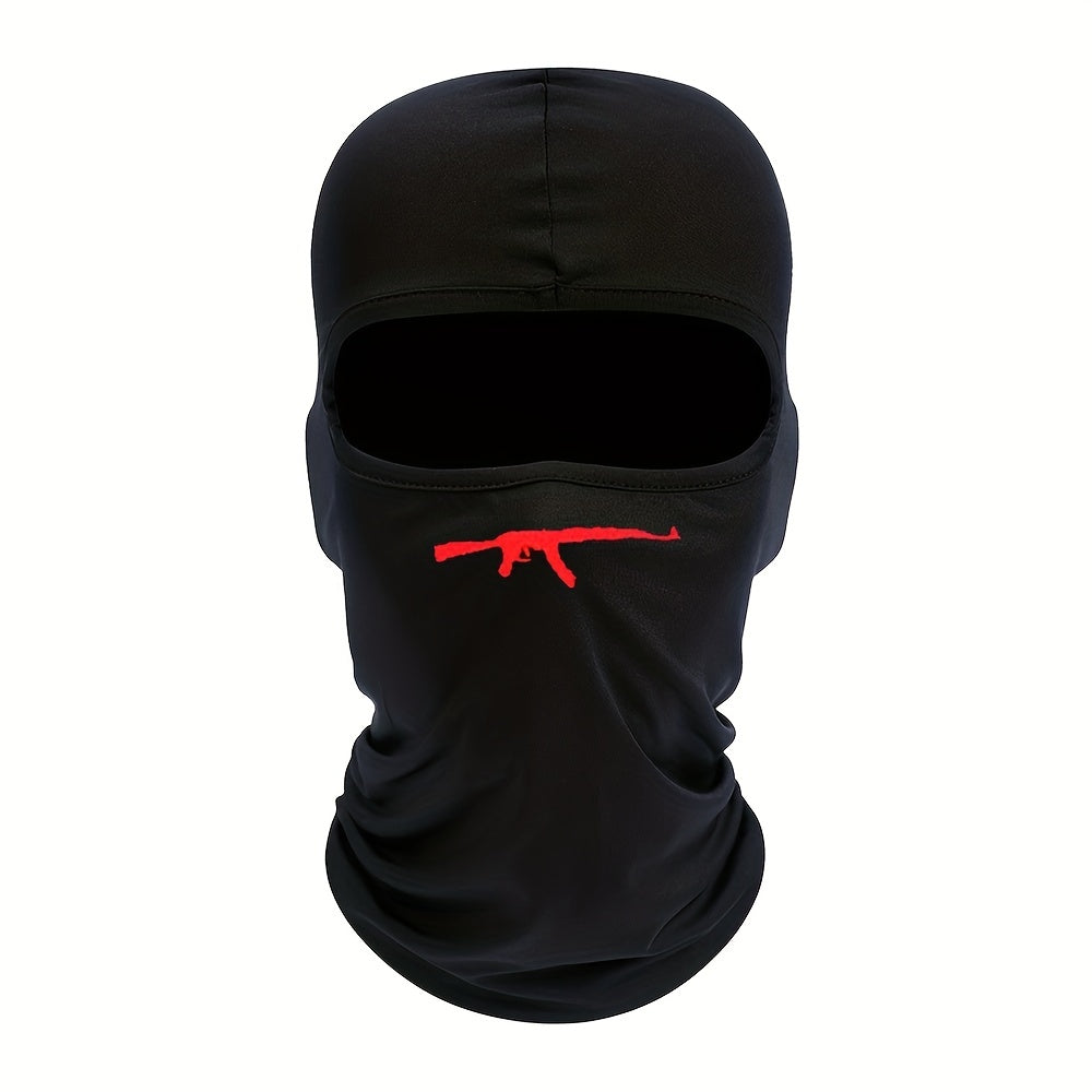 AK47 Print Mask Hood for Outdoor Riding Balaclava Hat