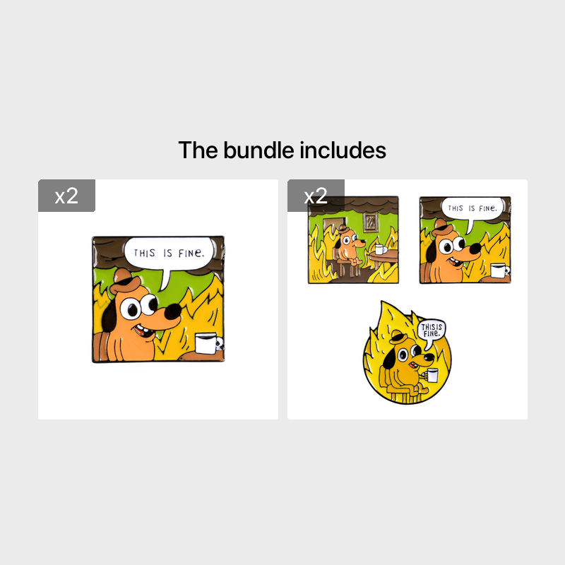 Creative Cartoon Dog Alloy Brooch
