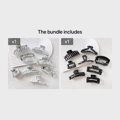 Ink Hair Claw For Girls Strong Grip Jaw Clip For Thick Hair 8pcs