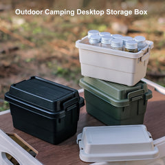 Solid Outdoor Camping Mini Storage Box Desktop Seasoning Bottle Storage Box