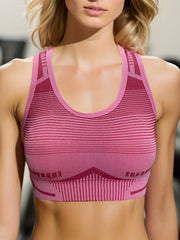 Racerback Wireless Sports Bra High Impact Shockproof Bra Women's Lingerie