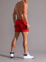 Skull Pattern Activewear Comfy Shorts for Men