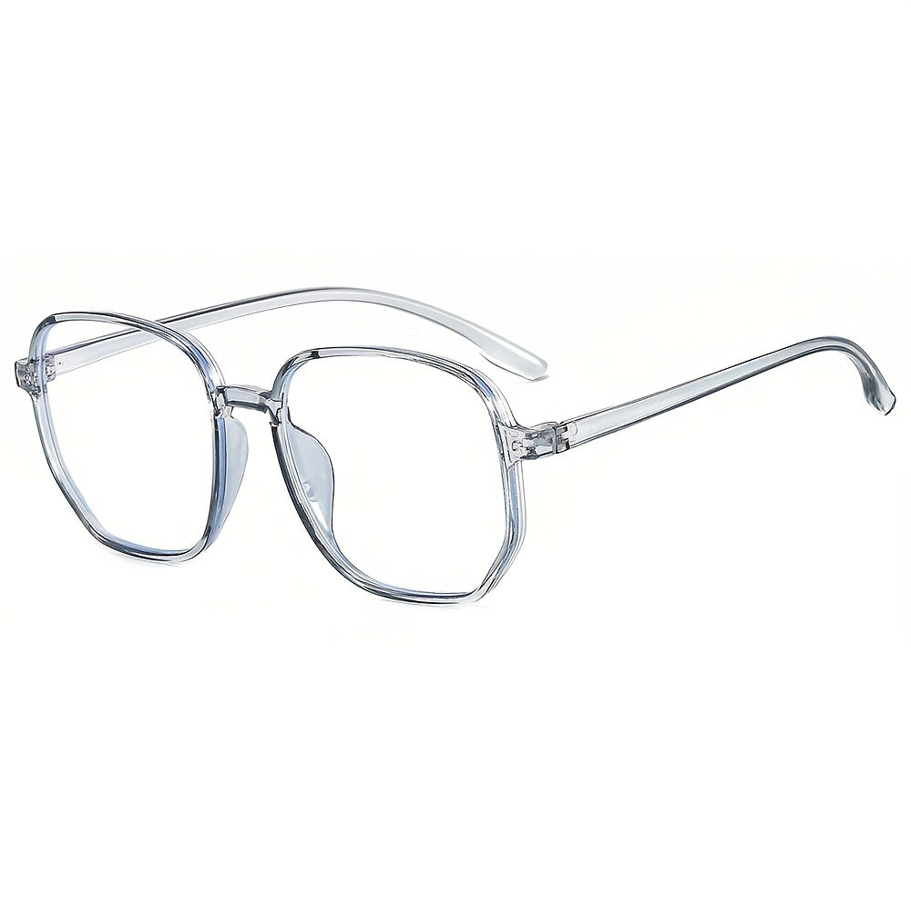 Square Clear Lens Glasses For Women Men Casual Jelly Frame Anti Light Glasses