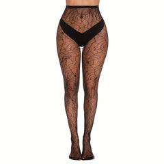 Hollow Out High Waist Fishnet Tights