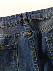  Distressed High Rise Loose Fit Jeans