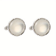 Faux Pearl Cufflinks Set Wedding Business Gift