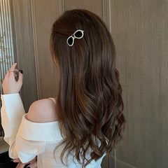 Rhinestone Sunglasses Hair Clips Golden Barrettes