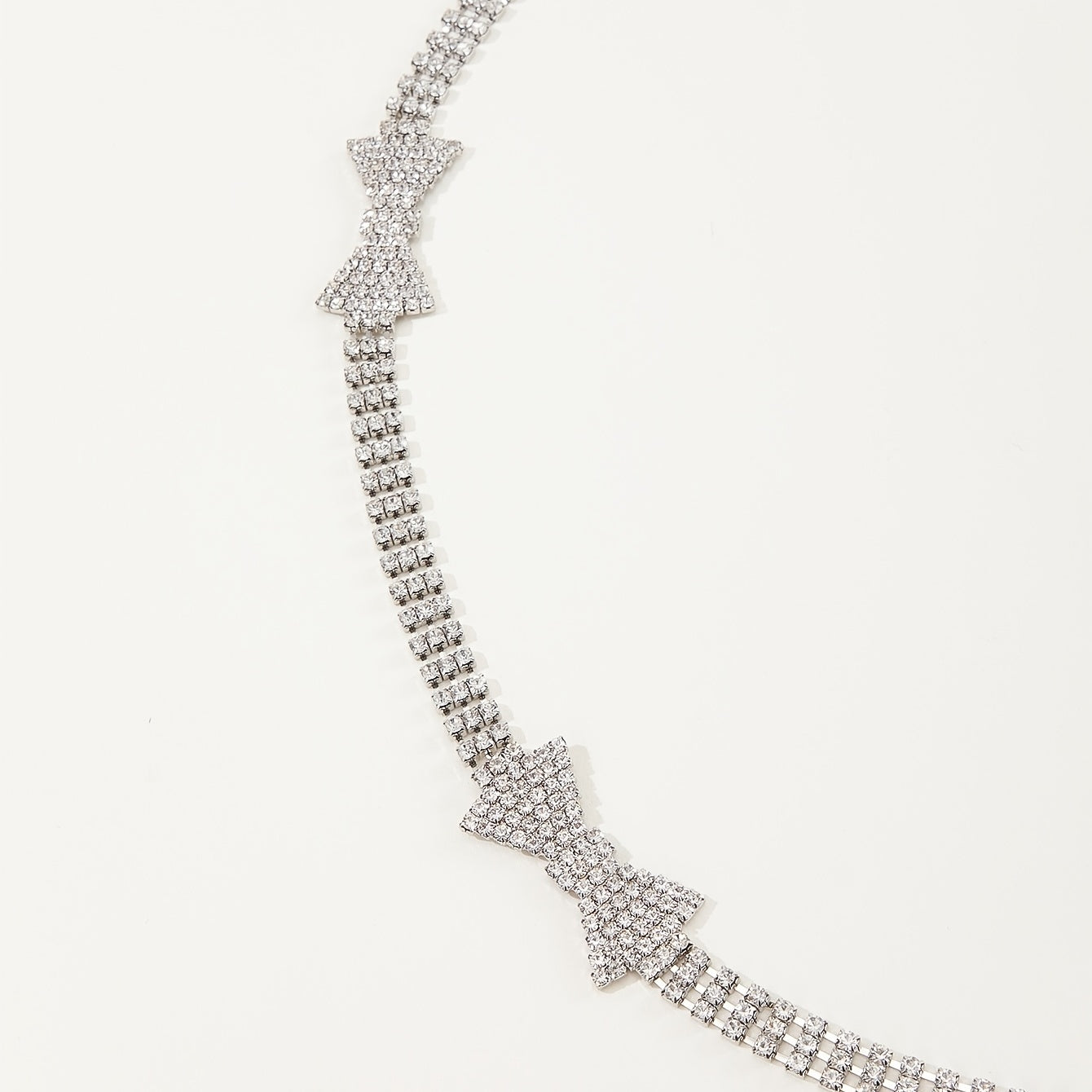 Rhinestone Bow Waist Chain Sexy Body Chain