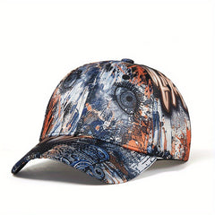 Graffiti Printed Baseball Cap Hip Hop Sun Hat Unisex Adjustable Sports Dad Hat