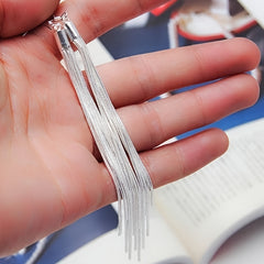 Women Long Tassel Drop Dangle Earrings Fine Ear Jewelry 1Pair