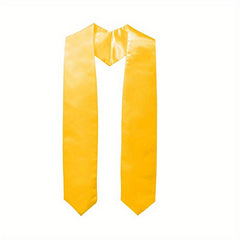 Graduation Season Ribbon Shoulder Strap Solid Honor Awarded Satin Shawl
