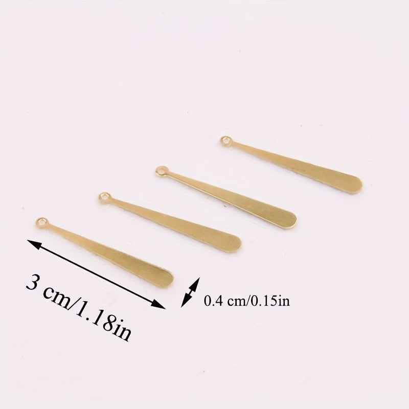 Copper Earring Accessories - Stick Shape Pendant - DIY Charms Decor