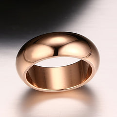 Cool Vacuum Plated Lettering Ring Men's Stainless Steel Ring