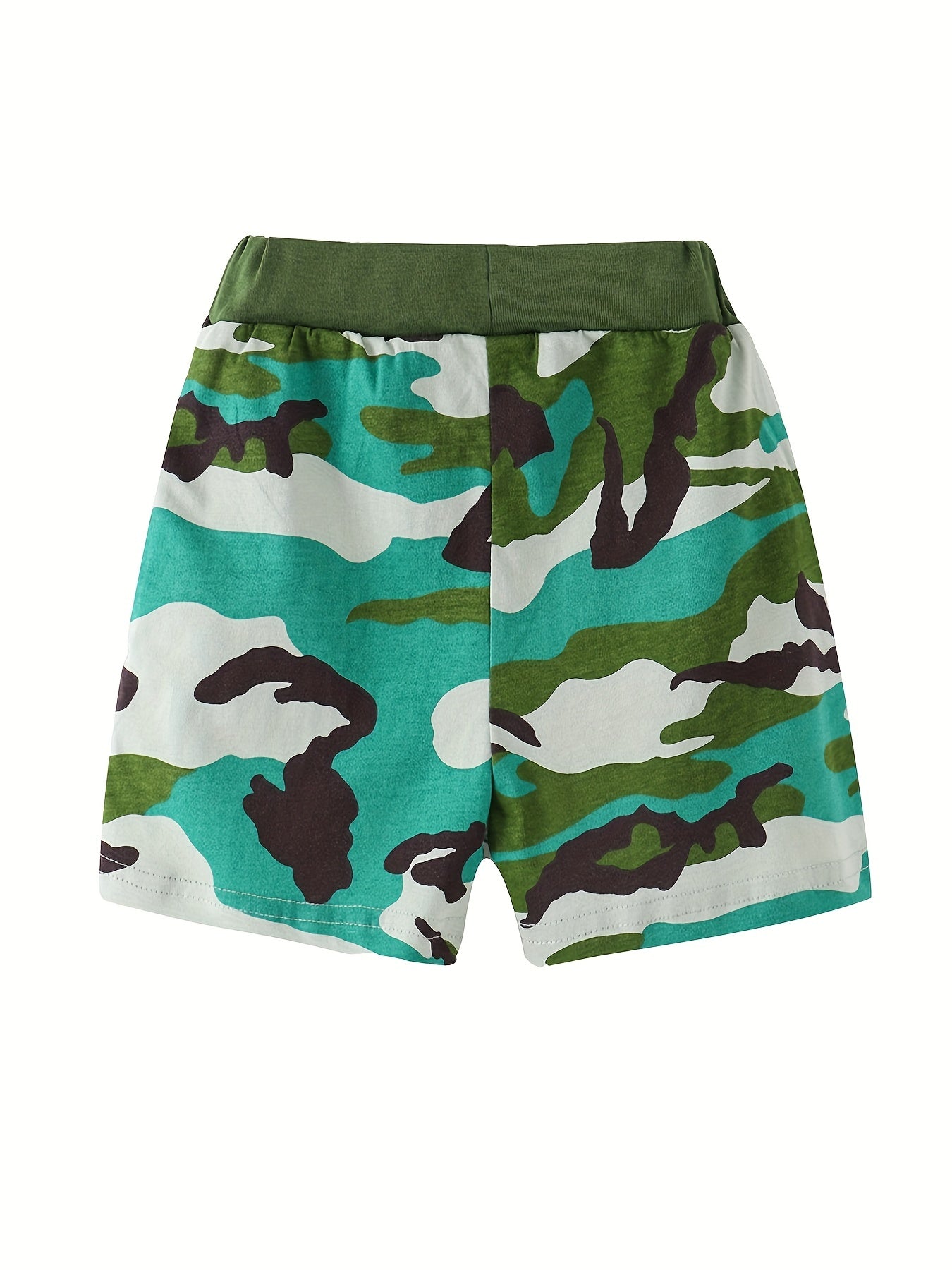 Kids Camouflage Graphic Drawing Shorts For Vacation Party