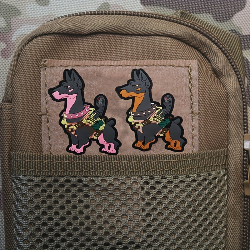 Soldier Dog Embroidered Badge PVC Patch Applique Patch For Bag Jacket Hat