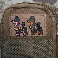 Soldier Dog Embroidered Badge PVC Patch Applique Patch For Bag Jacket Hat