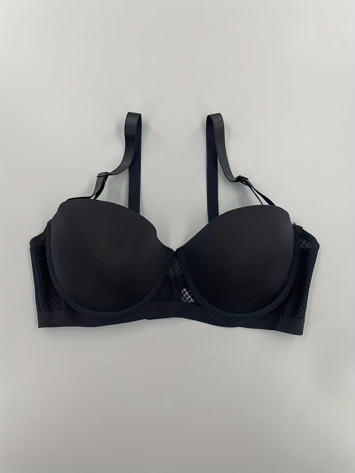 3 Pack Plus Size Strapless Push Up Removable Strap Bra Set