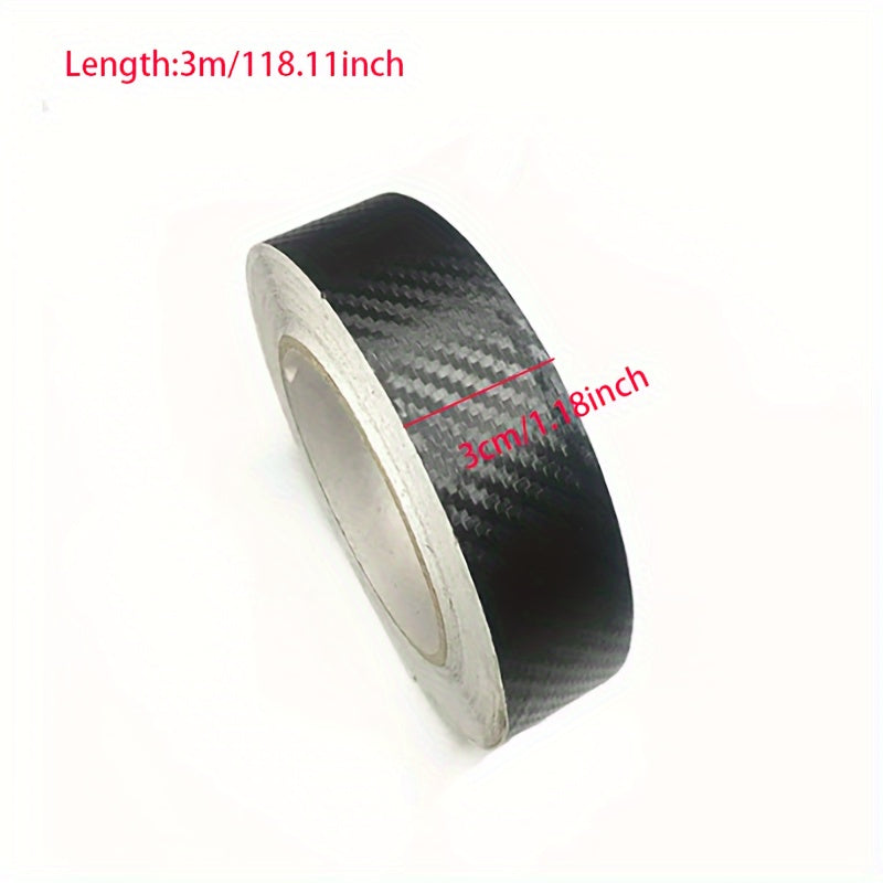3D Nano Carbon Fiber Car Sticker Tape Anti-Scratch Protection Film