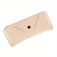 Stitch Detail Glasses Bag PU Leather Sunglasses Pouch Case