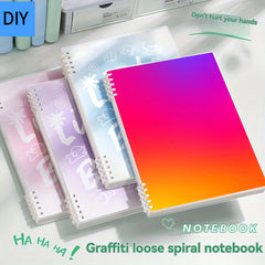 Custom Cover Spiral Notebook Soft Cover Water Resistant Plain Paper
