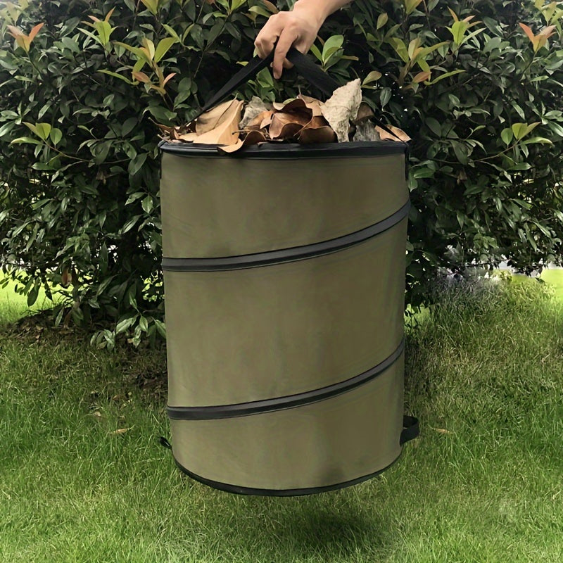 Foldable Oxford Cloth Garden Bucket Outdoor Trash Can