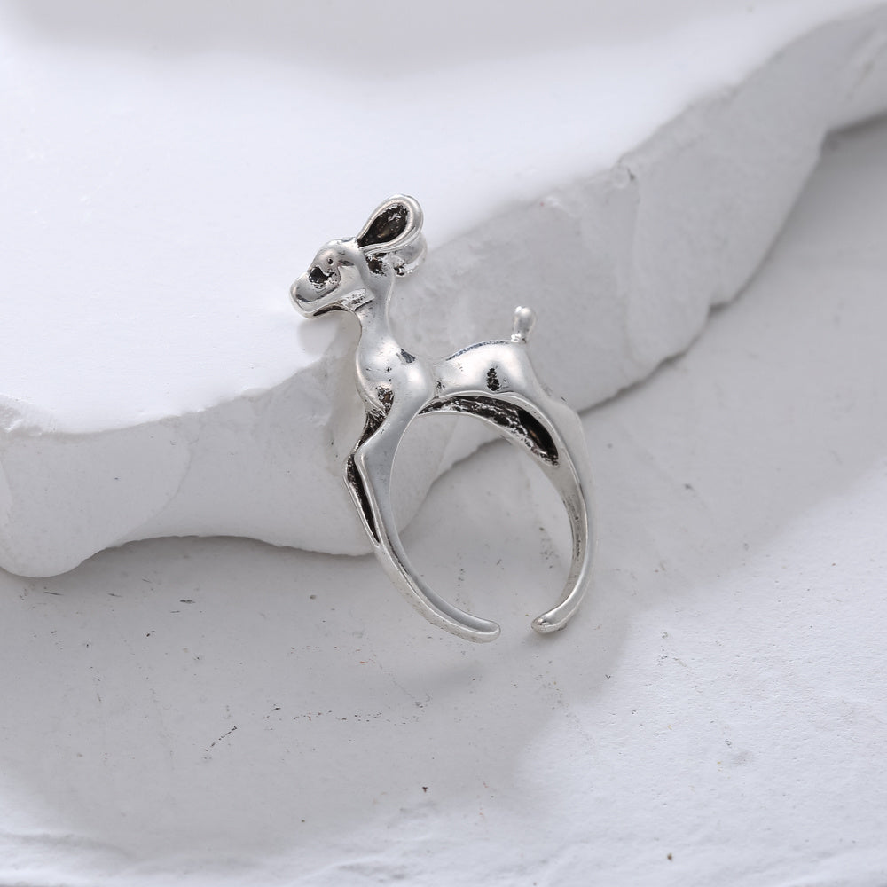 Punk Style Retro Elk Shape Men Ring Hip Hop Ring