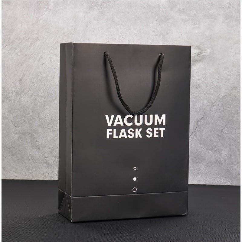 500ml Stainless Steel Vacuum Cup with 2 Lids, Leakproof Insulated Bottle