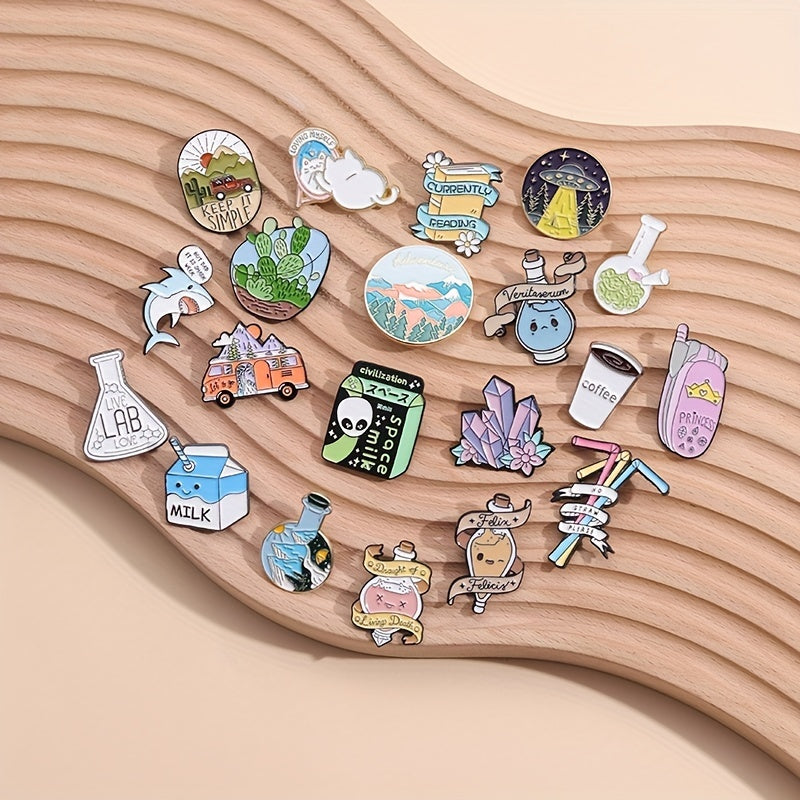 5pcs Cute Animal Brooch Pins for Men, Gifts for Friends, Birthday