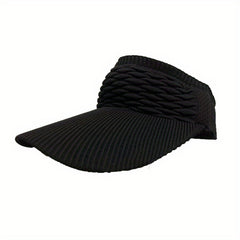 Women's Textured Sun Visor Hat Top Breathable Sun Hat for Tennis Golf