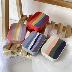 Summer Rainbow Portable Lens Box Care Box Storage
