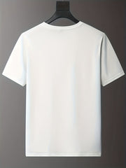 Cartoon Print Men's Graphic T-shirt for Summer