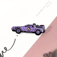 Purple Armed Car Enamel Pins Metal Paint Badges